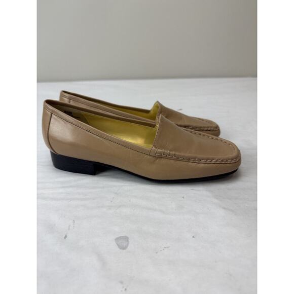 Bellini Genuine Leather Loafer Shoes Tan Flats Neutral Boho Preppy Women Sz 5.5 - Picture 2 of 13